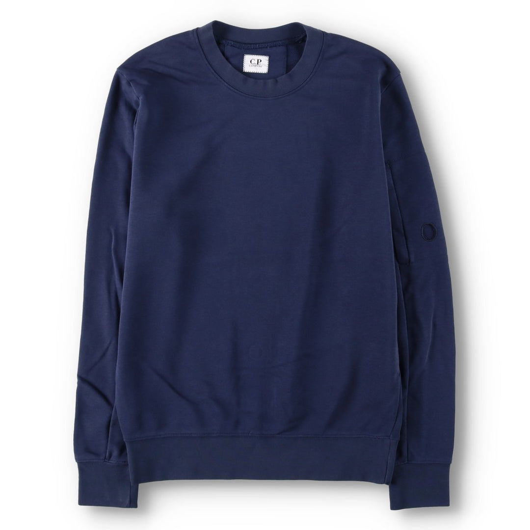 CP Company Plain Blank Sweatshirt, Made in Italy, Men's Size M (approx.) cotton navy blue type Vintage Second Hand