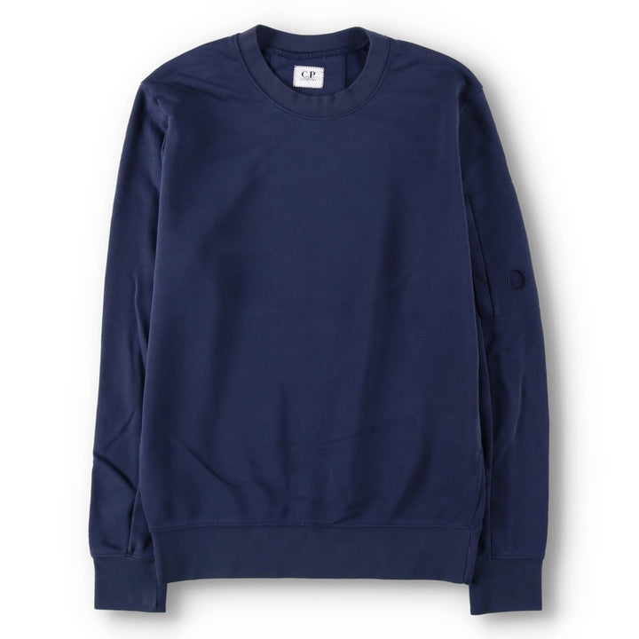 CP Company Plain Blank Sweatshirt, Made in Italy, Men's Size M (approx.) cotton navy blue type Vintage Second Hand