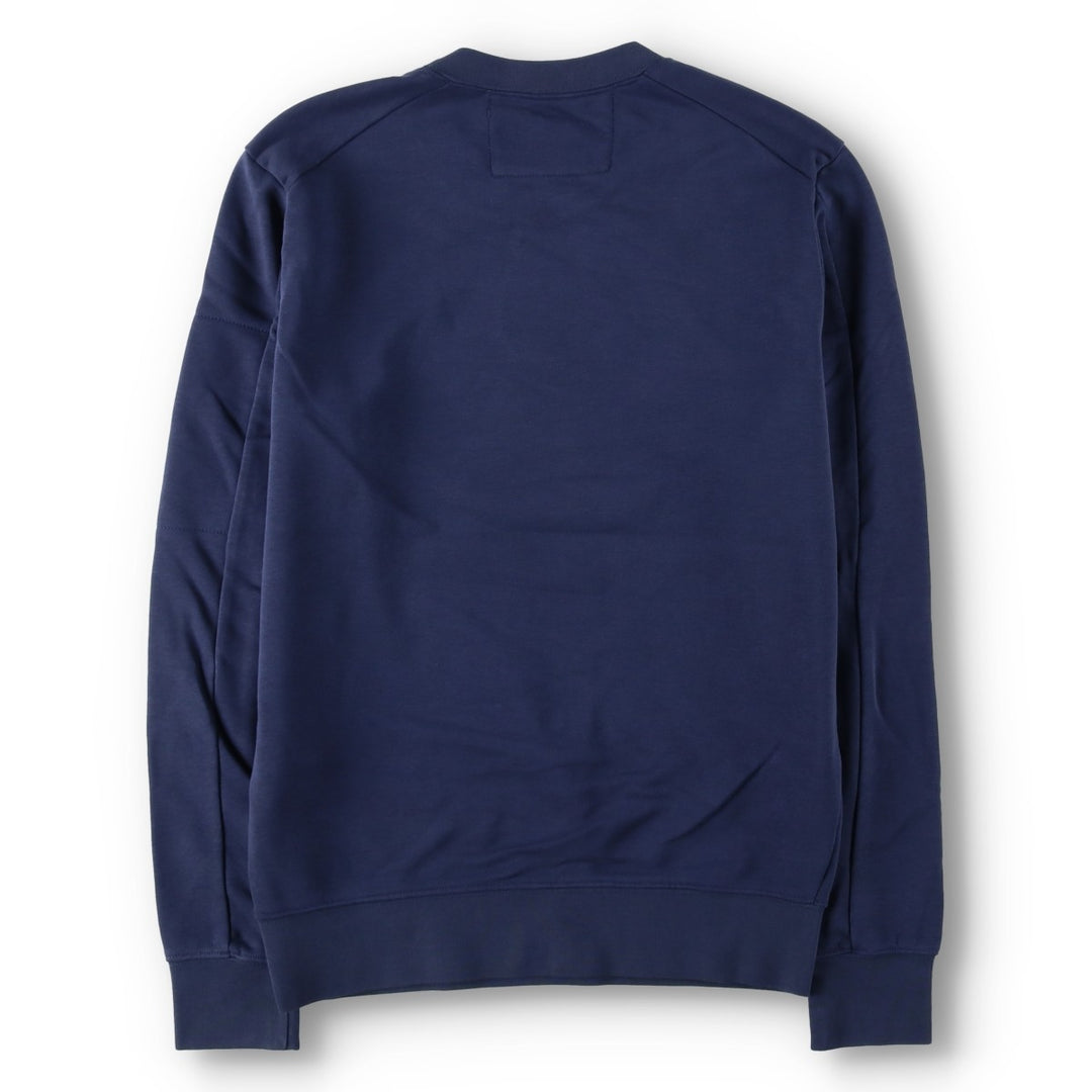 CP Company Plain Blank Sweatshirt, Made in Italy, Men's Size M (approx.) cotton navy blue type Vintage Second Hand