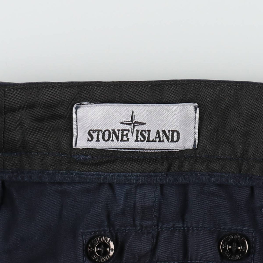 Stone Island TYPE SK Military Cargo Pants, Men's W35 (approx.) cotton navy blue type Vintage Second Hand