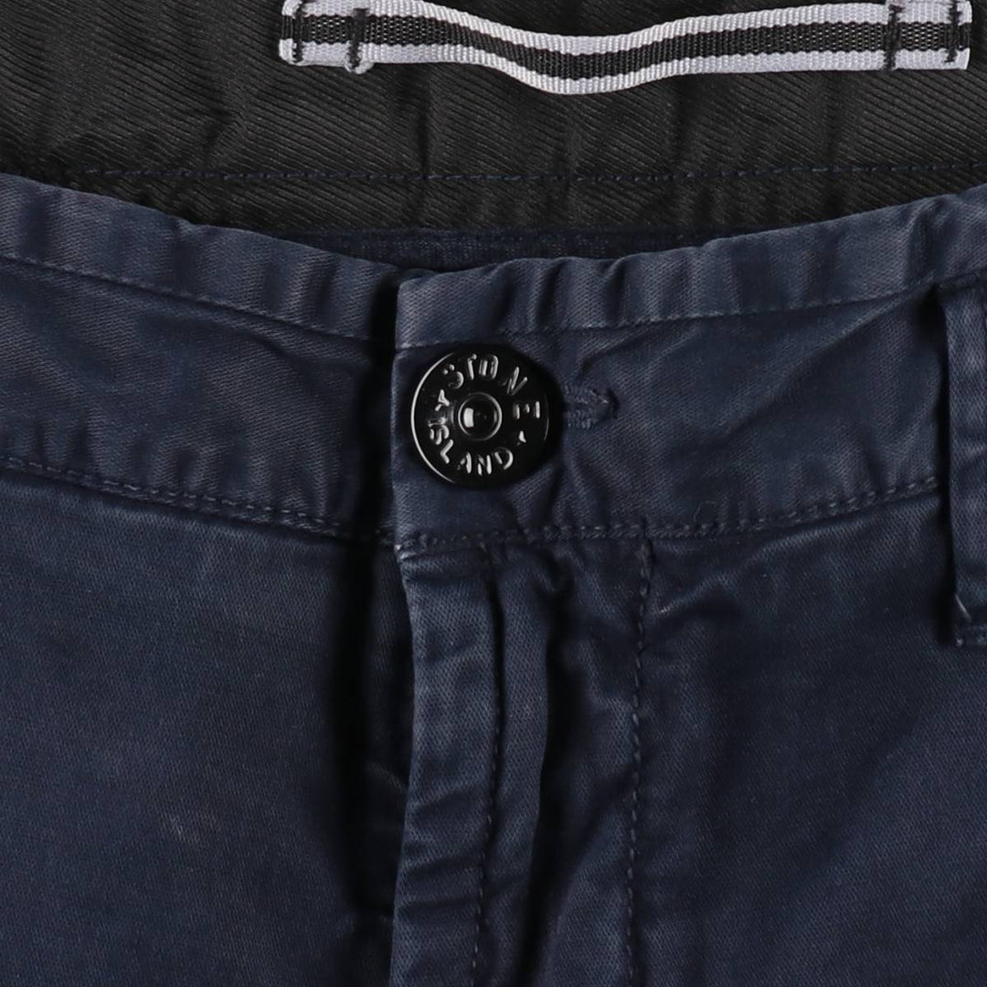 Stone Island TYPE SK Military Cargo Pants, Men's W35 (approx.) cotton navy blue type Vintage Second Hand