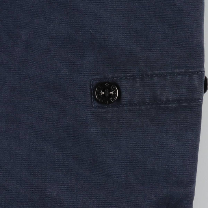 Stone Island TYPE SK Military Cargo Pants, Men's W35 (approx.) cotton navy blue type Vintage Second Hand