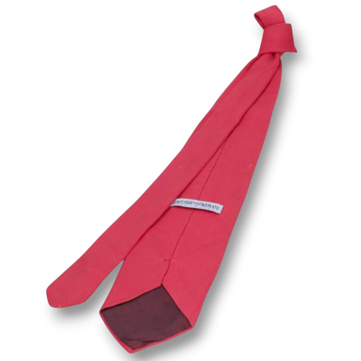 Giorgio Armani tie, made in Italy. silk red type Vintage Second Hand