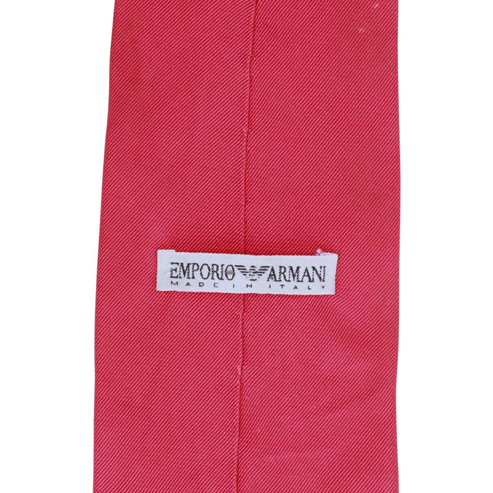 Giorgio Armani tie, made in Italy. silk red type Vintage Second Hand