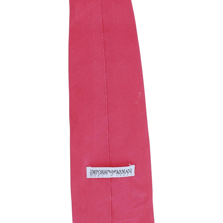 Giorgio Armani tie, made in Italy. silk red type Vintage Second Hand