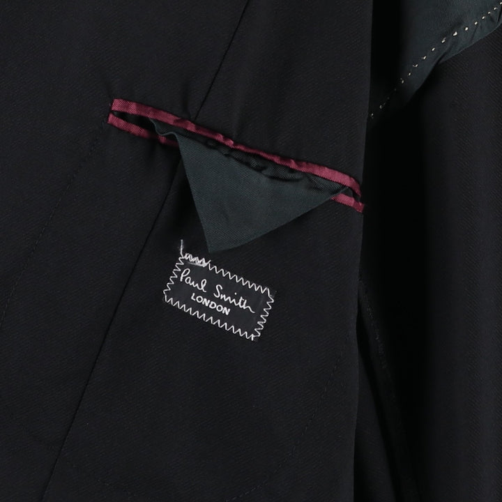 Paul Smith wool tailored jacket, made in Italy, men's size L equivalent. wool black type Vintage Second Hand