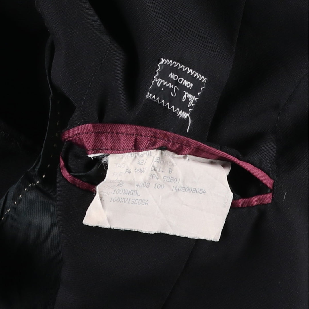 Paul Smith wool tailored jacket, made in Italy, men's size L equivalent. wool black type Vintage Second Hand