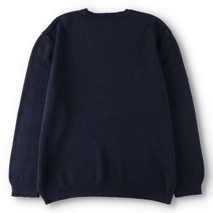 Giorgio Armani ARMANI EXCHANGE Cotton Knit Sweater, Men's Size L (approx.) cotton navy blue type Vintage Second Hand
