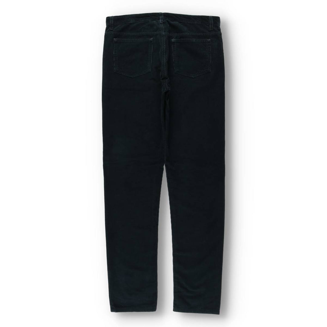A.P.C. Petit New Standard Corduroy Pants, Men's Size W34 (approx.) cotton dark green Vintage Second Hand