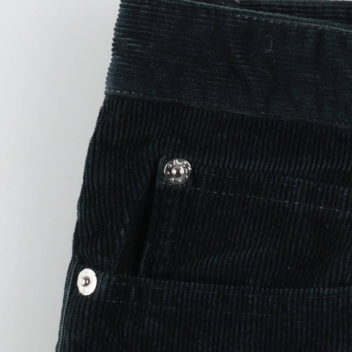 A.P.C. Petit New Standard Corduroy Pants, Men's Size W34 (approx.) cotton dark green Vintage Second Hand