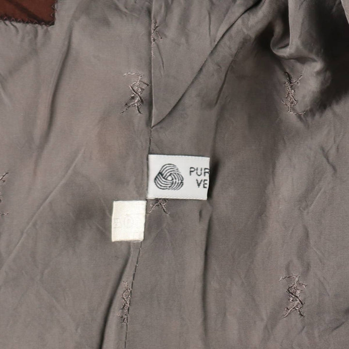 Yves Saint Laurent striped wool tailored jacket, made in Italy, men's size S. wool gray type Vintage Second Hand