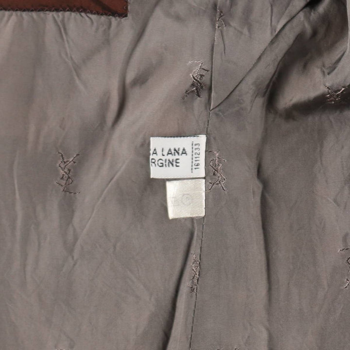 Yves Saint Laurent striped wool tailored jacket, made in Italy, men's size S. wool gray type Vintage Second Hand