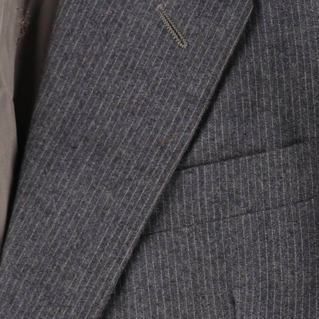 Yves Saint Laurent striped wool tailored jacket, made in Italy, men's size S. wool gray type Vintage Second Hand