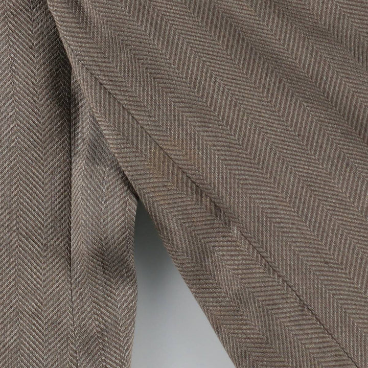 Giorgio Armani herringbone tailored jacket, made in Italy, men's size L equivalent. unclear gray type Vintage Second Hand