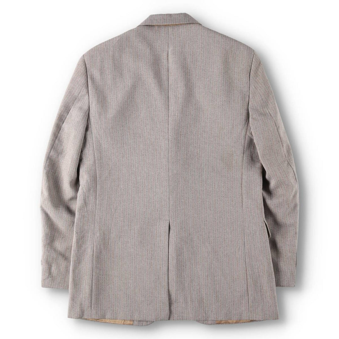 Hardwick Clothes for BENN'S INC. Stripe Pattern Multi-Stripe Tailored Jacket (Men's Size M) unclear Beige type Vintage Second Hand