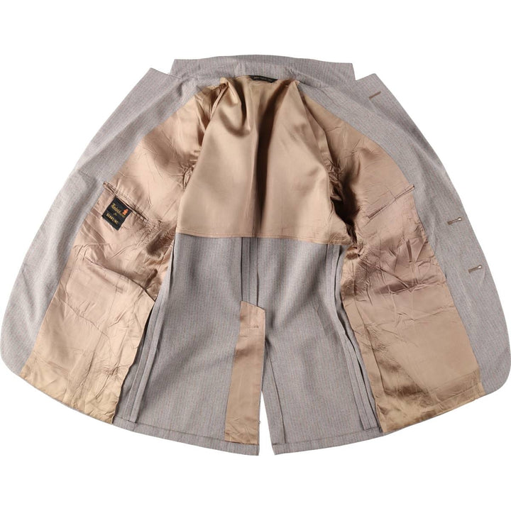 Hardwick Clothes for BENN'S INC. Stripe Pattern Multi-Stripe Tailored Jacket (Men's Size M) unclear Beige type Vintage Second Hand