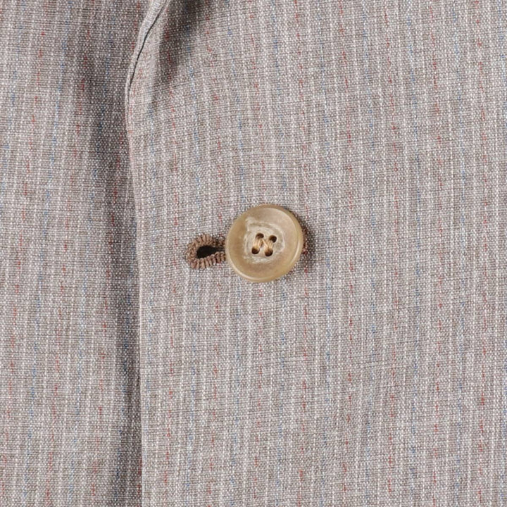 Hardwick Clothes for BENN'S INC. Stripe Pattern Multi-Stripe Tailored Jacket (Men's Size M) unclear Beige type Vintage Second Hand