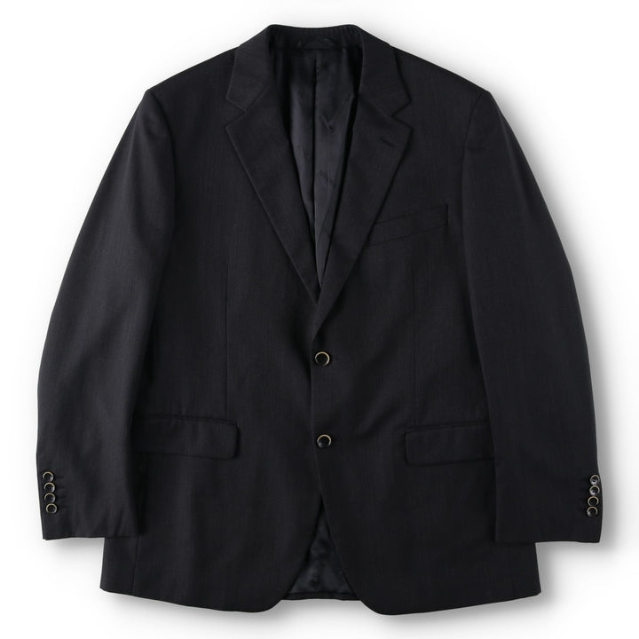 Balmain SUPER 100'S wool tailored jacket, men's size L equivalent. wool black type Vintage Second Hand