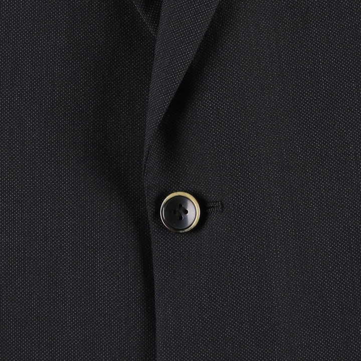 Balmain SUPER 100'S wool tailored jacket, men's size L equivalent. wool black type Vintage Second Hand