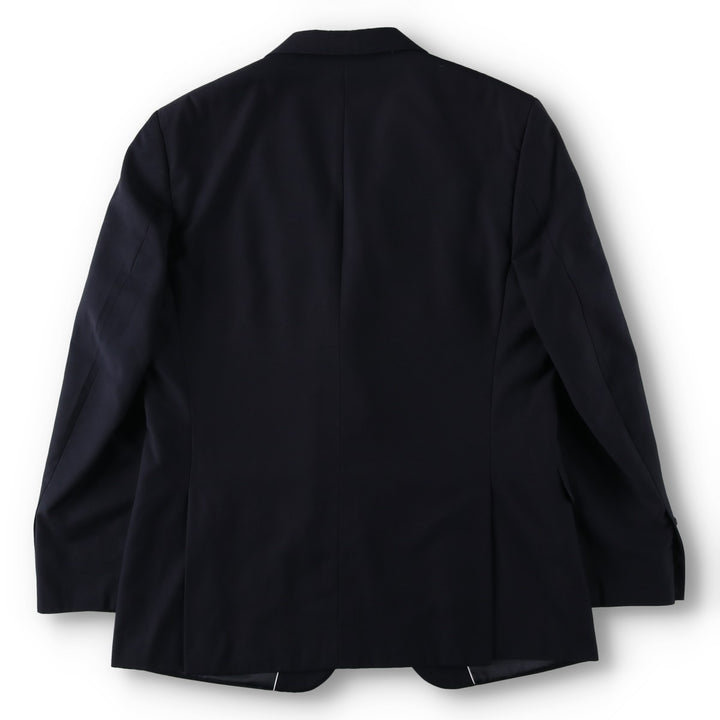 Balmain tailored jacket, men's size L polyester navy blue type Vintage Second Hand