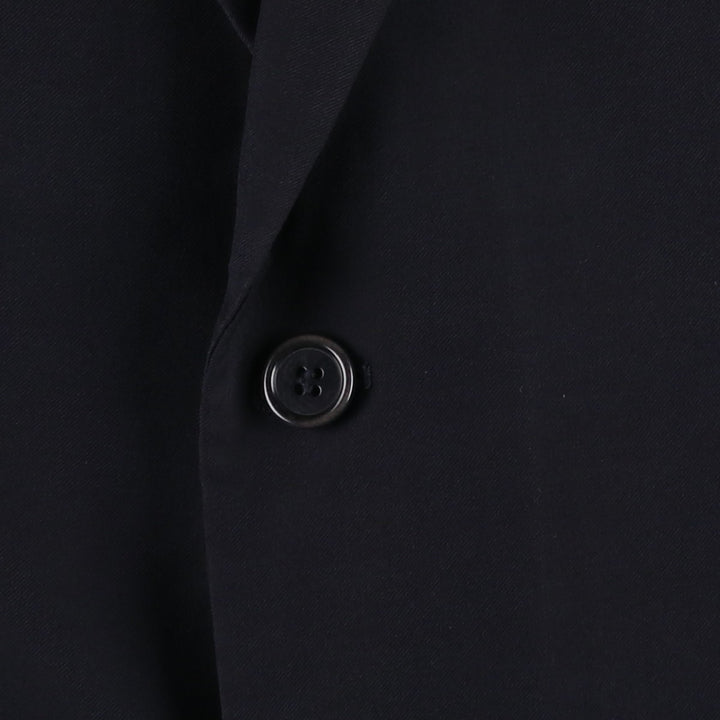 Balmain tailored jacket, men's size L polyester navy blue type Vintage Second Hand