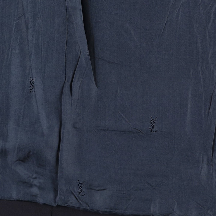 Yves Saint Laurent POUR HOMME wool tailored jacket, men's size L wool navy blue type Vintage Second Hand