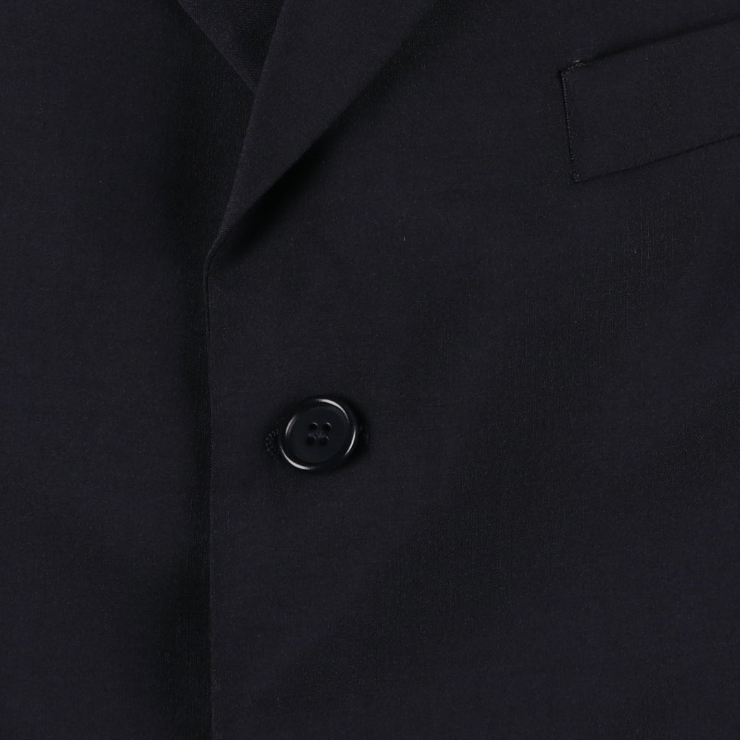 Yves Saint Laurent POUR HOMME wool tailored jacket, men's size L wool navy blue type Vintage Second Hand