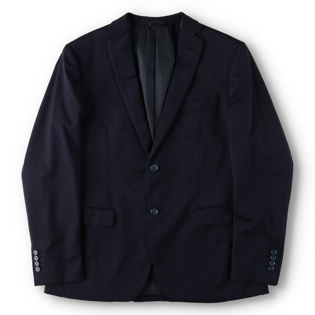 Balmain Slim Fit Super 120'S Wool Tailored Jacket, Men's Size L wool Navy blue Vintage Second Hand