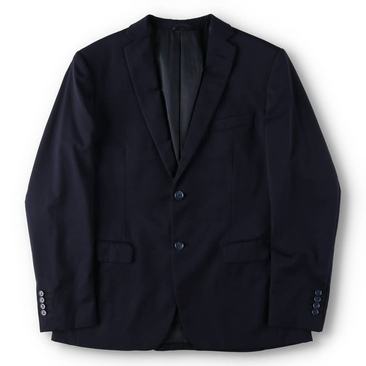 Balmain Slim Fit Super 120'S Wool Tailored Jacket, Men's Size L wool Navy blue Vintage Second Hand