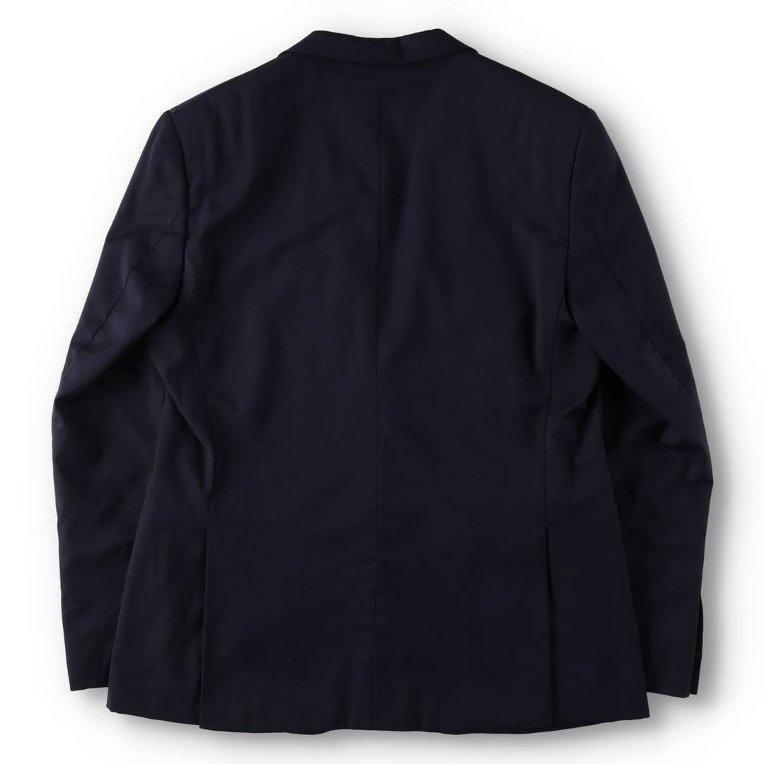 Balmain Slim Fit Super 120'S Wool Tailored Jacket, Men's Size L wool Navy blue Vintage Second Hand