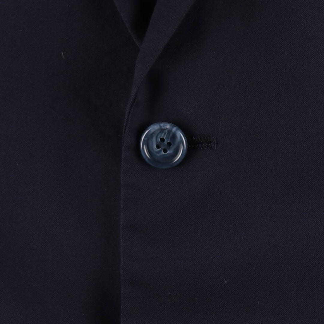 Balmain Slim Fit Super 120'S Wool Tailored Jacket, Men's Size L wool Navy blue Vintage Second Hand