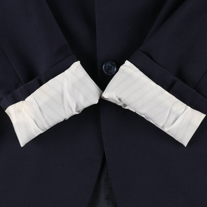 Balmain Slim Fit Super 120'S Wool Tailored Jacket, Men's Size L wool Navy blue Vintage Second Hand