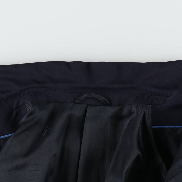Balmain Slim Fit Super 120'S Wool Tailored Jacket, Men's Size L wool Navy blue Vintage Second Hand