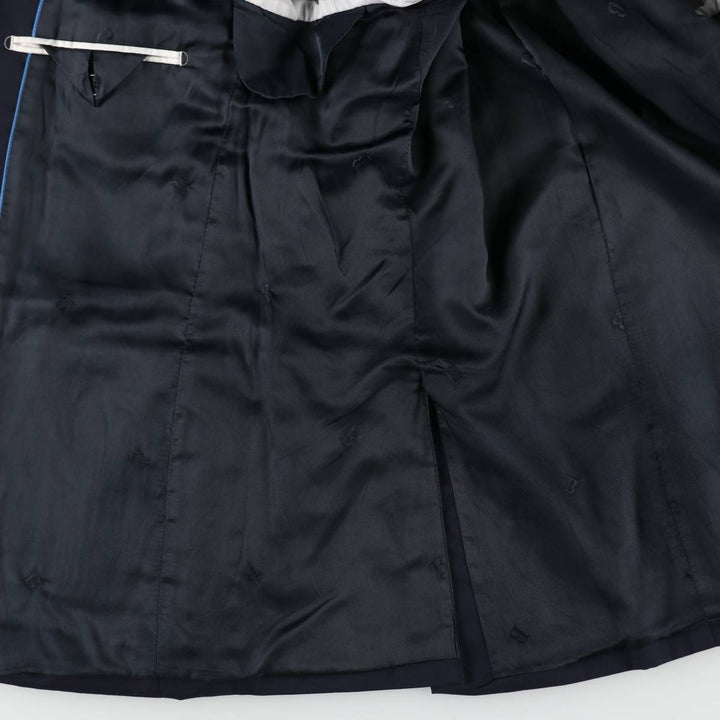 Balmain Slim Fit Super 120'S Wool Tailored Jacket, Men's Size L wool Navy blue Vintage Second Hand