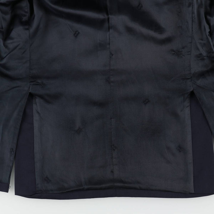 Balmain Slim Fit Super 120'S Wool Tailored Jacket, Men's Size L wool Navy blue Vintage Second Hand