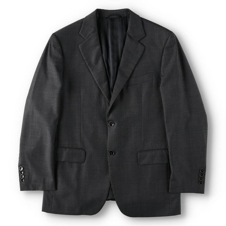 Balmain SUPER 120'S Wool Tailored Jacket, Men's Size M (approx.) wool Charcoal Vintage Second Hand