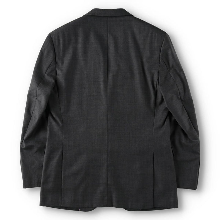 Balmain SUPER 120'S Wool Tailored Jacket, Men's Size M (approx.) wool Charcoal Vintage Second Hand