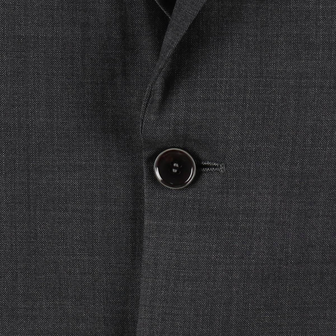 Balmain SUPER 120'S Wool Tailored Jacket, Men's Size M (approx.) wool Charcoal Vintage Second Hand