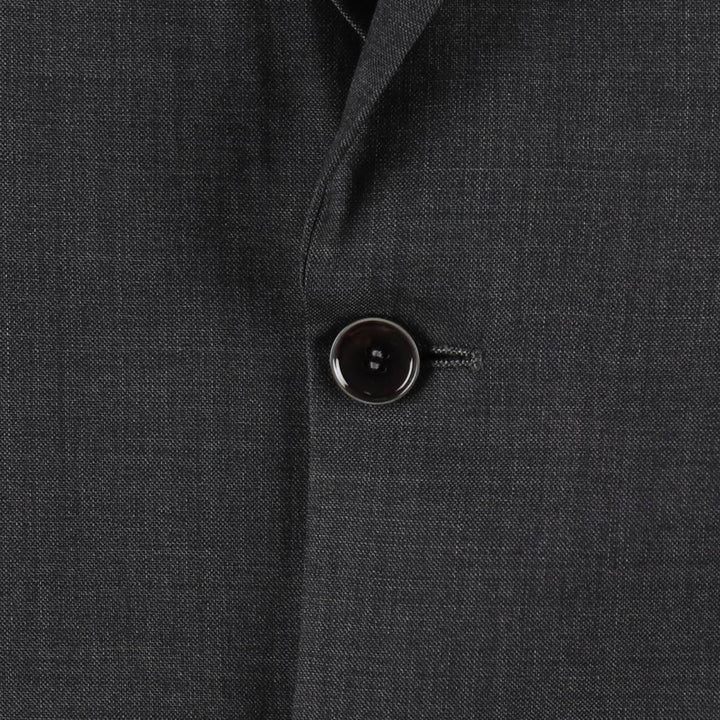 Balmain SUPER 120'S Wool Tailored Jacket, Men's Size M (approx.) wool Charcoal Vintage Second Hand