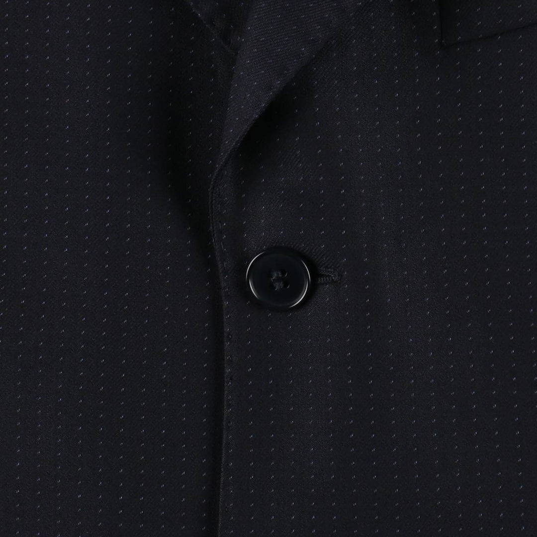 Paul Smith polka dot pattern wool tailored jacket, made in Italy, men's size S equivalent. wool navy blue type Vintage Second Hand
