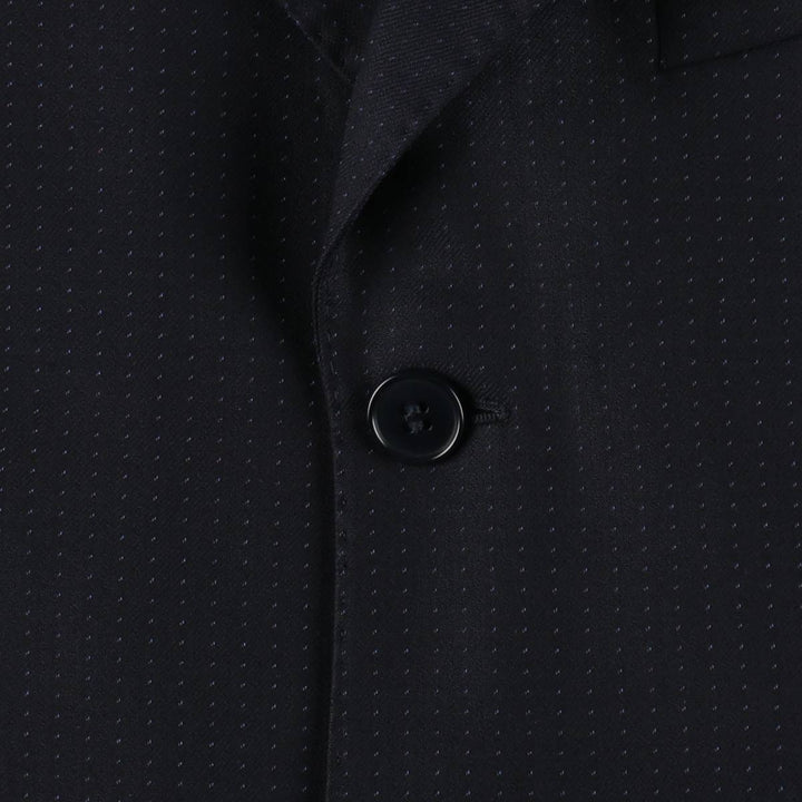 Paul Smith polka dot pattern wool tailored jacket, made in Italy, men's size S equivalent. wool navy blue type Vintage Second Hand