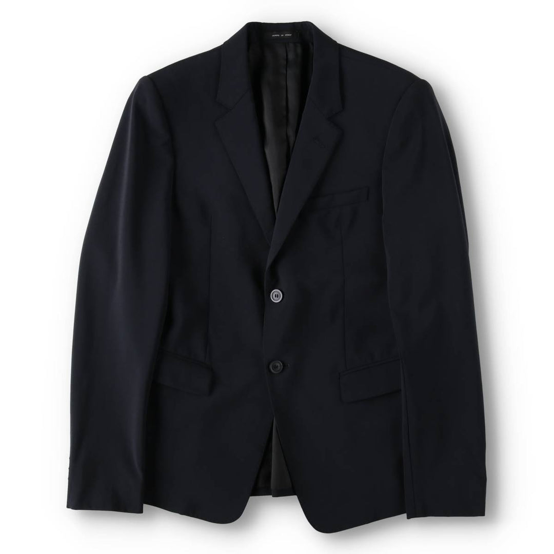 Armani Emporio Armani wool tailored jacket, made in Italy, men's size S (approx.) wool navy blue type Vintage Second Hand