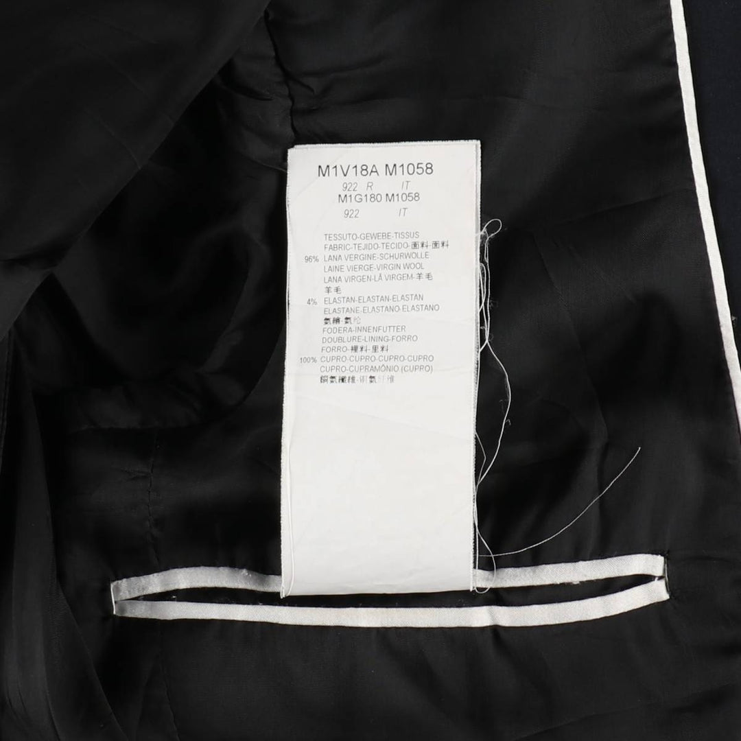 Armani Emporio Armani wool tailored jacket, made in Italy, men's size S (approx.) wool navy blue type Vintage Second Hand
