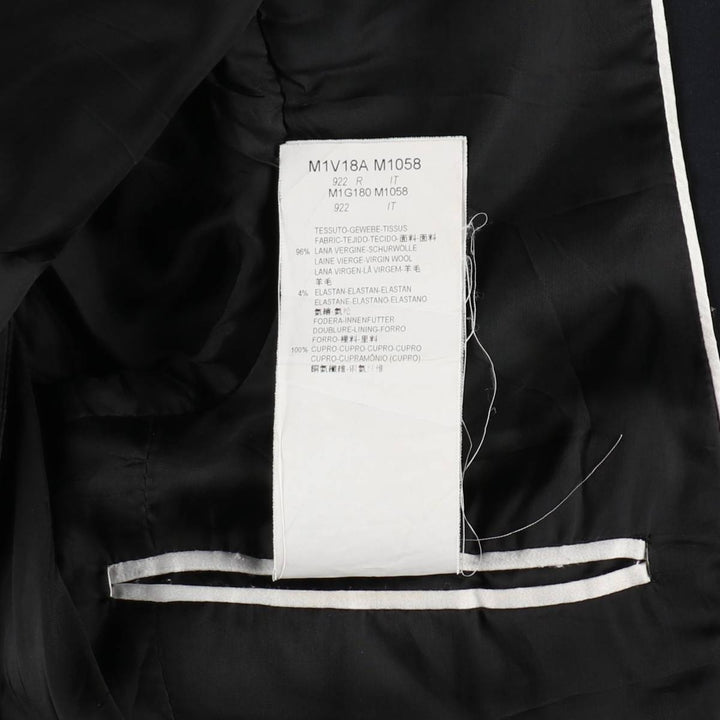 Armani Emporio Armani wool tailored jacket, made in Italy, men's size S (approx.) wool navy blue type Vintage Second Hand