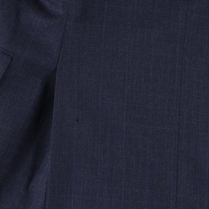 Christian Dior MONSIEUR Check Pattern Wool Tailored Jacket, Men's Size M (approx.) wool Navy blue Vintage Second Hand