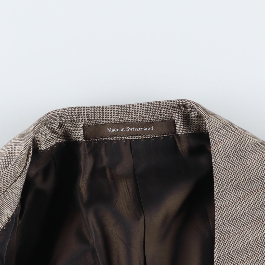 Yves Saint Laurent rive gauche Stripe Pattern Wool Tailored Jacket, Men's Size M (approx.) wool gray type Vintage Second Hand