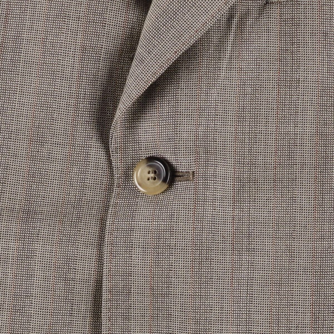 Yves Saint Laurent rive gauche Stripe Pattern Wool Tailored Jacket, Men's Size M (approx.) wool gray type Vintage Second Hand