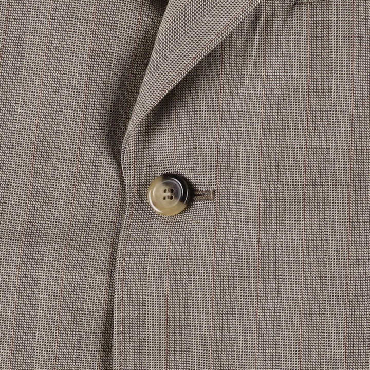 Yves Saint Laurent rive gauche Stripe Pattern Wool Tailored Jacket, Men's Size M (approx.) wool gray type Vintage Second Hand