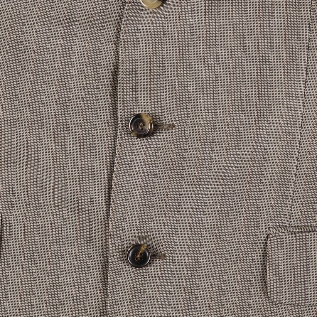 Yves Saint Laurent rive gauche Stripe Pattern Wool Tailored Jacket, Men's Size M (approx.) wool gray type Vintage Second Hand