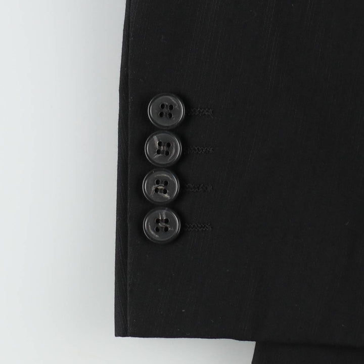 Balmain Paris wool tailored jacket, men's size S (approx.) wool black type Vintage Second Hand